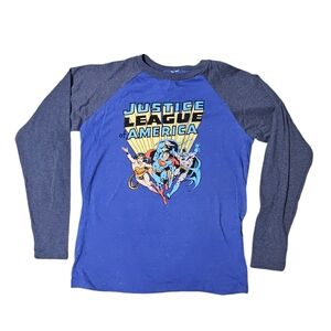 JUSTICE LEAGUE of AMERICA DC Comics Long Sleeve Shirt Youth XL